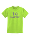 I Egg Cross Easter - Silver Glitter Childrens T-Shirt by TooLoud-Childrens T-Shirt-TooLoud-Lime-Green-X-Small-Davson Sales