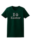 I Egg Cross Easter - Silver Glitter Womens Dark T-Shirt by TooLoud-Womens T-Shirt-TooLoud-Forest-Green-Small-Davson Sales