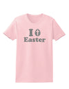 I Egg Cross Easter - Silver Glitter Womens T-Shirt by TooLoud-Womens T-Shirt-TooLoud-PalePink-X-Small-Davson Sales