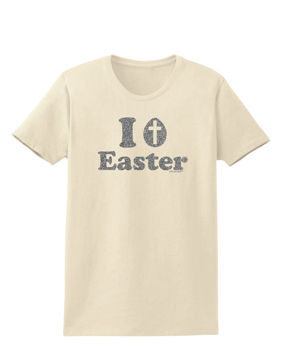 I Egg Cross Easter - Silver Glitter Womens T-Shirt by TooLoud-Womens T-Shirt-TooLoud-Natural-X-Small-Davson Sales