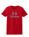 I Egg Cross Easter - Silver Glitter Womens T-Shirt by TooLoud-Womens T-Shirt-TooLoud-Red-X-Small-Davson Sales