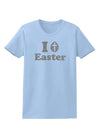 I Egg Cross Easter - Silver Glitter Womens T-Shirt by TooLoud-Womens T-Shirt-TooLoud-Light-Blue-X-Small-Davson Sales