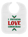 I F-ing Love Christmas Funny Baby Bib