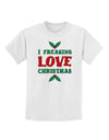 I F-ing Love Christmas Funny Childrens T-Shirt-Childrens T-Shirt-TooLoud-White-X-Small-Davson Sales