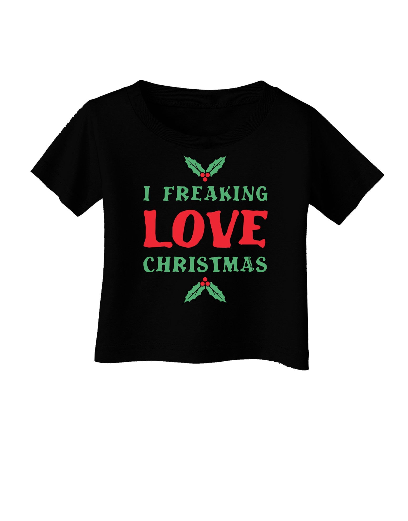 I F-ing Love Christmas Funny Infant T-Shirt Dark-Infant T-Shirt-TooLoud-Black-06-Months-Davson Sales