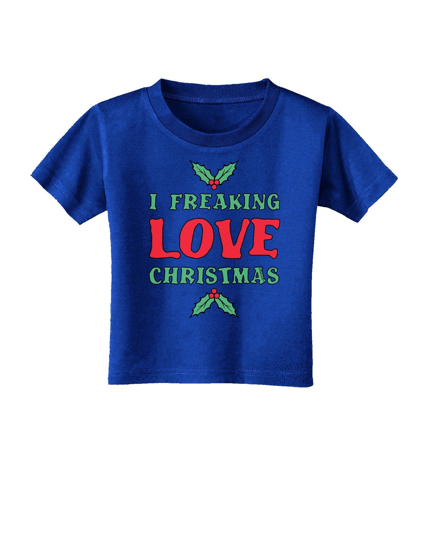 I F-ing Love Christmas Funny Toddler T-Shirt Dark-Toddler T-Shirt-TooLoud-Royal-Blue-2T-Davson Sales