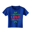 I F-ing Love Christmas Funny Toddler T-Shirt Dark-Toddler T-Shirt-TooLoud-Royal-Blue-2T-Davson Sales