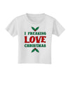 I F-ing Love Christmas Funny Toddler T-Shirt-Toddler T-Shirt-TooLoud-White-2T-Davson Sales