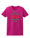 I F-ing Love Christmas Funny Womens Dark T-Shirt-TooLoud-Hot-Pink-Small-Davson Sales