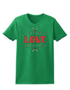 I F-ing Love Christmas Funny Womens Dark T-Shirt-TooLoud-Kelly-Green-X-Small-Davson Sales