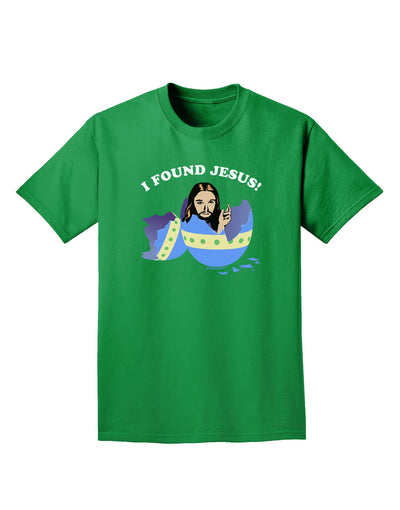 I Found Jesus - Easter Egg Adult Dark T-Shirt-Mens T-Shirt-TooLoud-Kelly-Green-Small-Davson Sales