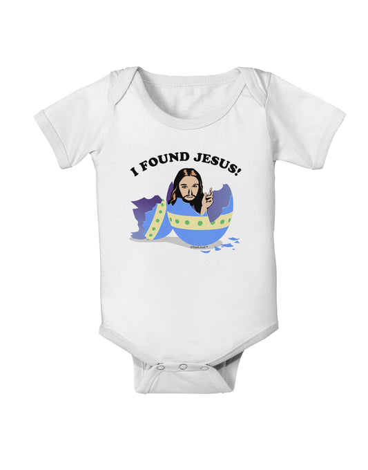 I Found Jesus - Easter Egg Baby Romper Bodysuit-Baby Romper-TooLoud-White-06-Months-Davson Sales