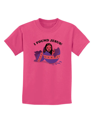 I Found Jesus - Easter Egg Childrens T-Shirt-Childrens T-Shirt-TooLoud-Sangria-X-Small-Davson Sales