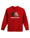 I Hand-Rub My Meat - Roast Beef Adult Long Sleeve Dark T-Shirt-TooLoud-Red-Small-Davson Sales