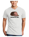 I Hand-Rub My Meat - Roast Beef Adult V-Neck T-shirt-Mens V-Neck T-Shirt-TooLoud-White-Small-Davson Sales