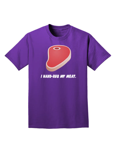 I Hand-Rub My Meat - Steak Adult Dark T-Shirt-Mens T-Shirt-TooLoud-Purple-Small-Davson Sales