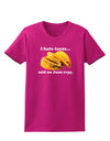 I Hate Tacos Said No Juan Ever Womens Dark T-Shirt by TooLoud-Womens T-Shirt-TooLoud-Hot-Pink-Small-Davson Sales