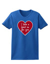 I Have a Heart On For You Womens Dark T-Shirt-TooLoud-Royal-Blue-X-Small-Davson Sales