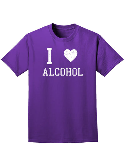 I Heart Alcohol Adult Dark T-Shirt-Mens T-Shirt-TooLoud-Purple-Small-Davson Sales