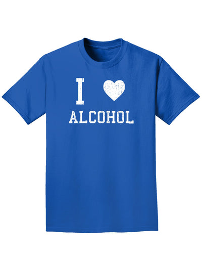 I Heart Alcohol Adult Dark T-Shirt-Mens T-Shirt-TooLoud-Royal-Blue-Small-Davson Sales