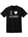 I Heart Alcohol Adult Dark T-Shirt-Mens T-Shirt-TooLoud-Black-Small-Davson Sales