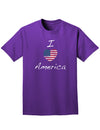 I Heart America Scribble Adult Dark T-Shirt-Mens T-Shirt-TooLoud-Purple-Small-Davson Sales