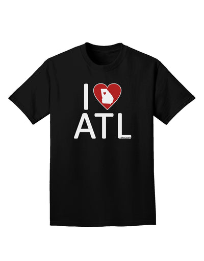 I Heart Atlanta Adult Dark T-Shirt-Mens T-Shirt-TooLoud-Black-Small-Davson Sales