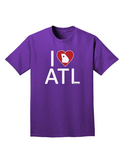 I Heart Atlanta Adult Dark T-Shirt-Mens T-Shirt-TooLoud-Purple-Small-Davson Sales