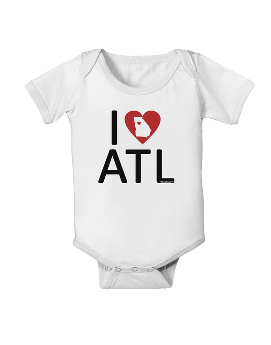 I Heart Atlanta Baby Romper Bodysuit-Baby Romper-TooLoud-White-06-Months-Davson Sales