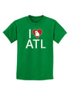 I Heart Atlanta Childrens Dark T-Shirt-Childrens T-Shirt-TooLoud-Kelly-Green-X-Small-Davson Sales