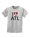 I Heart Atlanta Childrens T-Shirt-Childrens T-Shirt-TooLoud-AshGray-X-Small-Davson Sales