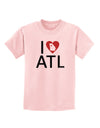 I Heart Atlanta Childrens T-Shirt-Childrens T-Shirt-TooLoud-PalePink-X-Small-Davson Sales