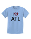 I Heart Atlanta Childrens T-Shirt-Childrens T-Shirt-TooLoud-Light-Blue-X-Small-Davson Sales