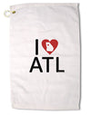 I Heart Atlanta Premium Cotton Golf Towel - 16 x 25 inch-Golf Towel-TooLoud-16x25"-Davson Sales