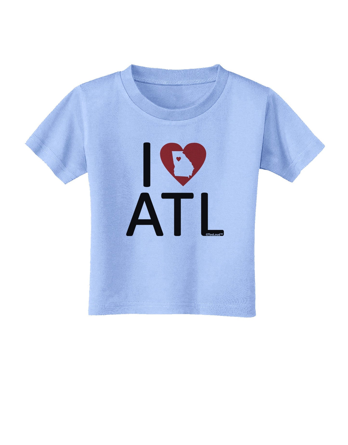 I Heart Atlanta Toddler T-Shirt-Toddler T-Shirt-TooLoud-Aquatic-Blue-2T-Davson Sales