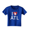 I Heart Atlanta Toddler T-Shirt Dark-Toddler T-Shirt-TooLoud-Royal-Blue-2T-Davson Sales
