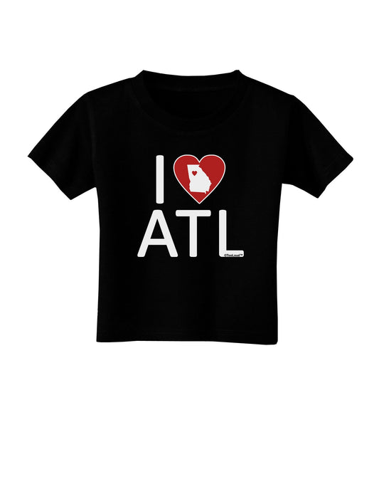 I Heart Atlanta Toddler T-Shirt Dark-Toddler T-Shirt-TooLoud-Black-2T-Davson Sales