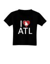 I Heart Atlanta Toddler T-Shirt Dark-Toddler T-Shirt-TooLoud-Black-2T-Davson Sales