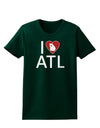 I Heart Atlanta Womens Dark T-Shirt-Womens T-Shirt-TooLoud-Forest-Green-Small-Davson Sales