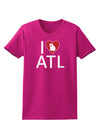 I Heart Atlanta Womens Dark T-Shirt-Womens T-Shirt-TooLoud-Hot-Pink-Small-Davson Sales