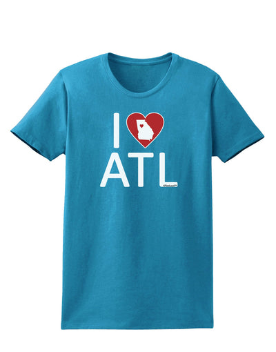 I Heart Atlanta Womens Dark T-Shirt-Womens T-Shirt-TooLoud-Turquoise-X-Small-Davson Sales