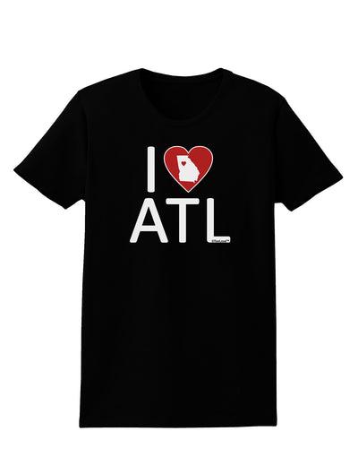 I Heart Atlanta Womens Dark T-Shirt-Womens T-Shirt-TooLoud-Black-X-Small-Davson Sales