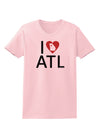 I Heart Atlanta Womens T-Shirt-Womens T-Shirt-TooLoud-PalePink-X-Small-Davson Sales