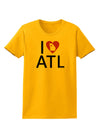 I Heart Atlanta Womens T-Shirt-Womens T-Shirt-TooLoud-Gold-X-Small-Davson Sales