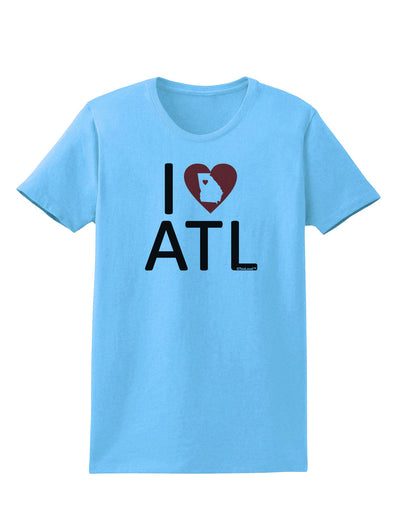 I Heart Atlanta Womens T-Shirt-Womens T-Shirt-TooLoud-Aquatic-Blue-X-Small-Davson Sales