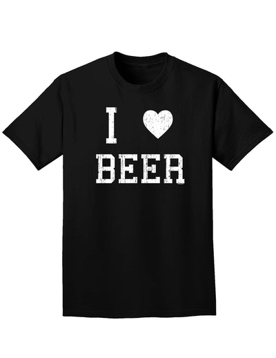 I Heart Beer Adult Dark T-Shirt-Mens T-Shirt-TooLoud-Black-Small-Davson Sales