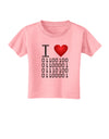 I Heart Binary Data Toddler T-Shirt-Toddler T-Shirt-TooLoud-Candy-Pink-2T-Davson Sales