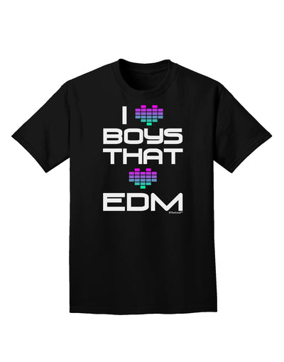 I Heart Boys That Heart EDM Adult Dark T-Shirt-Mens T-Shirt-TooLoud-Black-Small-Davson Sales