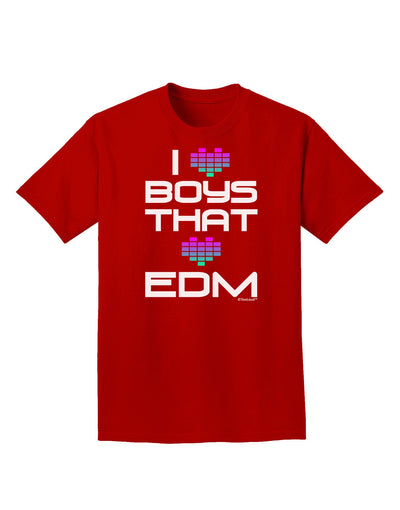 I Heart Boys That Heart EDM Adult Dark T-Shirt-Mens T-Shirt-TooLoud-Red-Small-Davson Sales