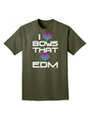 I Heart Boys That Heart EDM Adult Dark T-Shirt-Mens T-Shirt-TooLoud-Military-Green-Small-Davson Sales